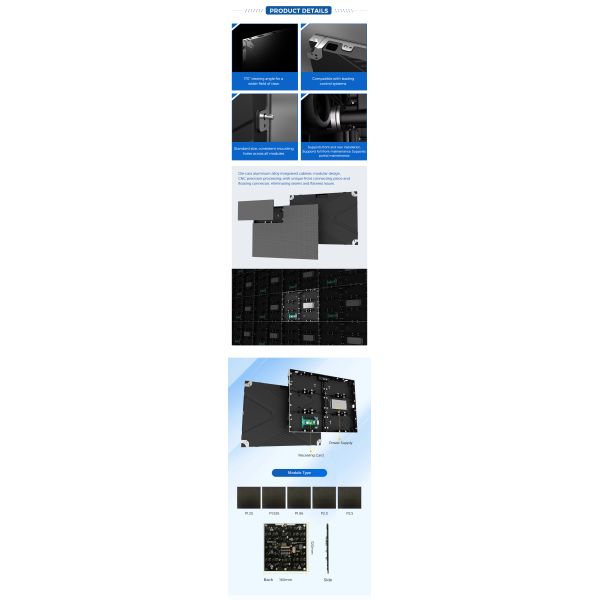 Best Selling Customized LED Background Wall P2 Fixed Indoor LED Screen Display Video Panel