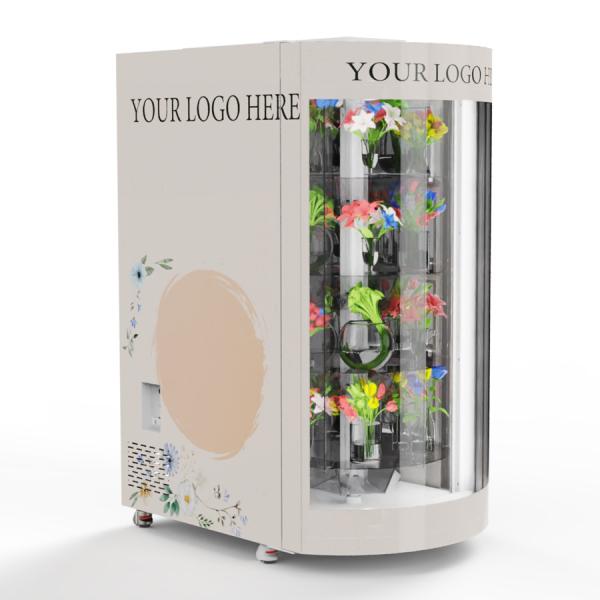 Cooling Floral Vending Machine Automatic Flower Florist Vending Machine For Floral Plants In Shopping Mall