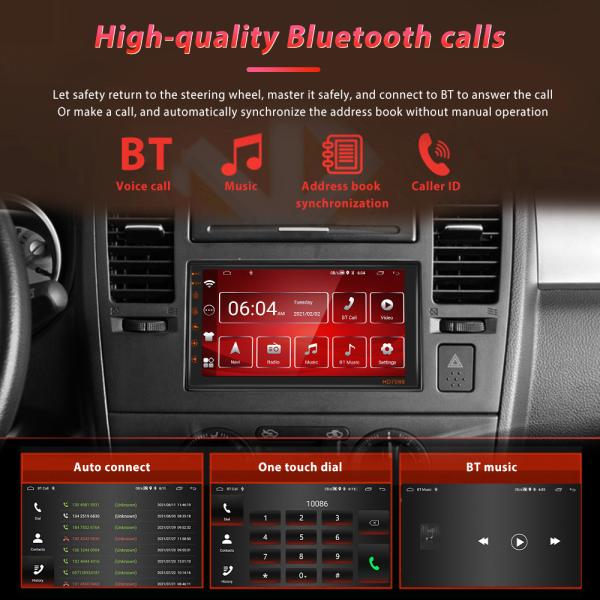 Universal 7" Touch Screen Display Autoradio Stereo MP5 Video Car Multimedia DVD Player