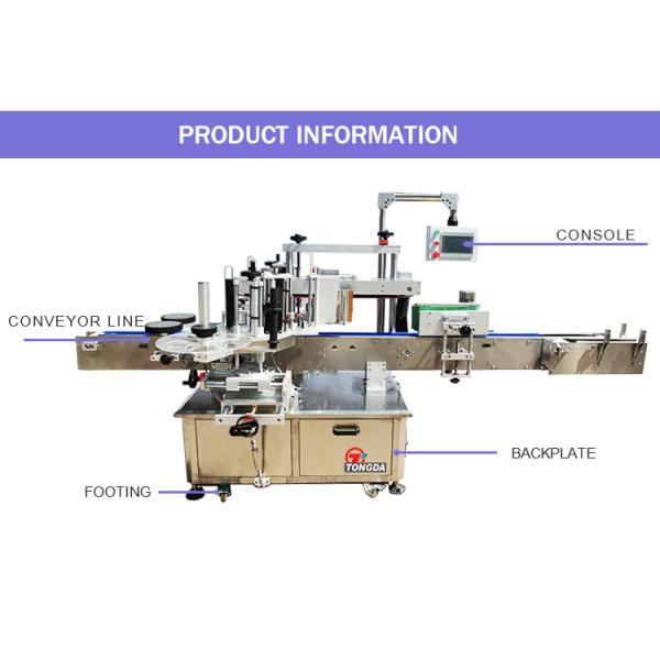 Self Adhensive Square Bottle Labeling Machine Imported Servo Motor Control