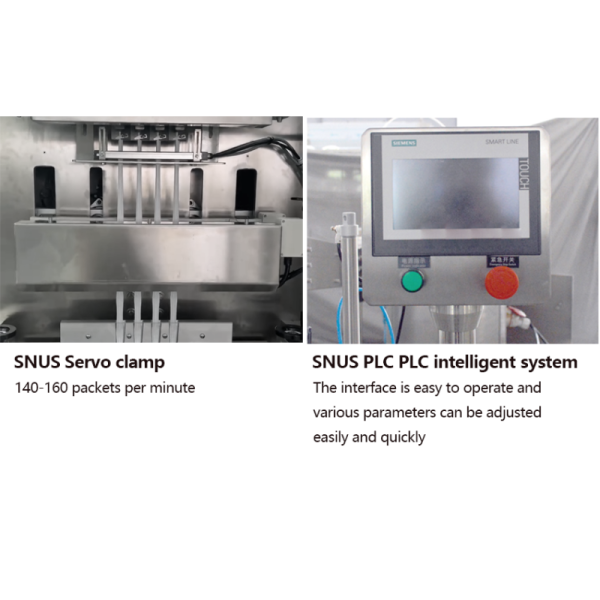 High Speed Snus Powder Pouch Machine Chewing Packing Machine Fully Automatic Small Bag Jar Can Snus Powder Packing Filling Capping Labeling Machine