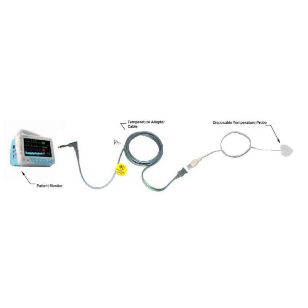 2 Pin Medical Temperature Sensor Disposable Temperature Probe Cable