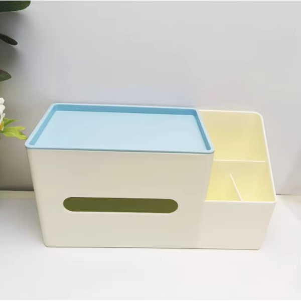 Creative multi-functional desktop storage box, children's DIY handmade stationery storage, pen holder, tissue box