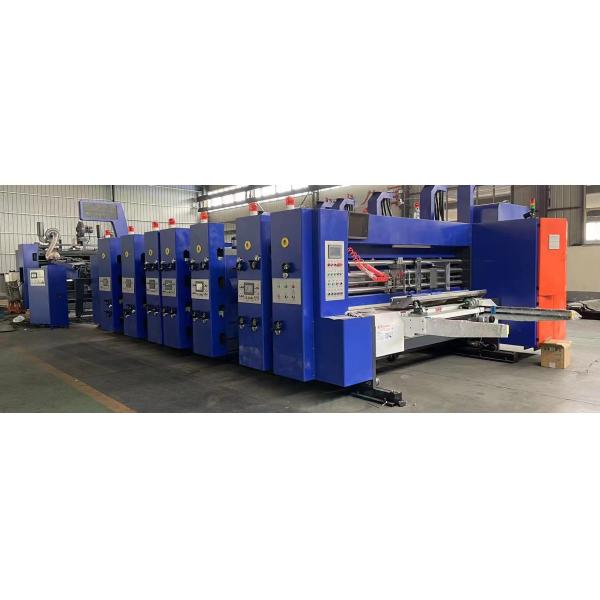 Carton Flexo Printer Slotter Die Cutter Machine With Auto Trimming Device