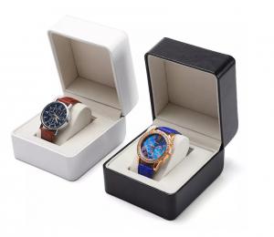 Buy cheap Custom Size Wrist Watch Packaging Box ISO Pu Leather Watch Box product