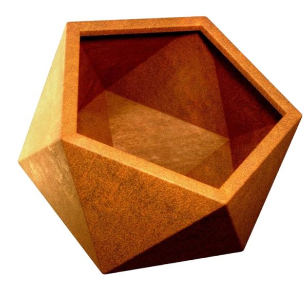 Outdoor custom corten steel round planter outdoor tree large planter