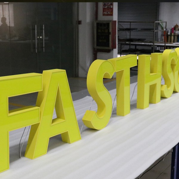 Custom Large 3D LED Acrylic Channel Letters for Retail Storefront & Event Display