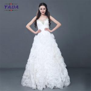 Buy cheap New model simple elegant handmade beaded off shoulder dress sale ball gown wedding dresses product