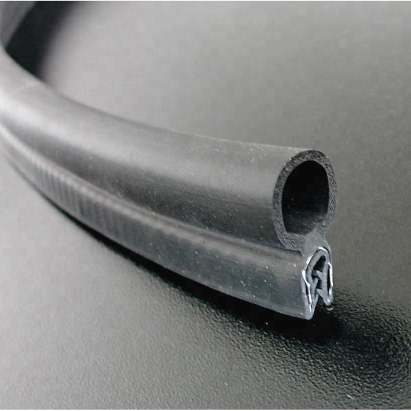 Custom Size Black Color Metallic EPDM Car Door Rubber Seals Strip for Industrial Needs