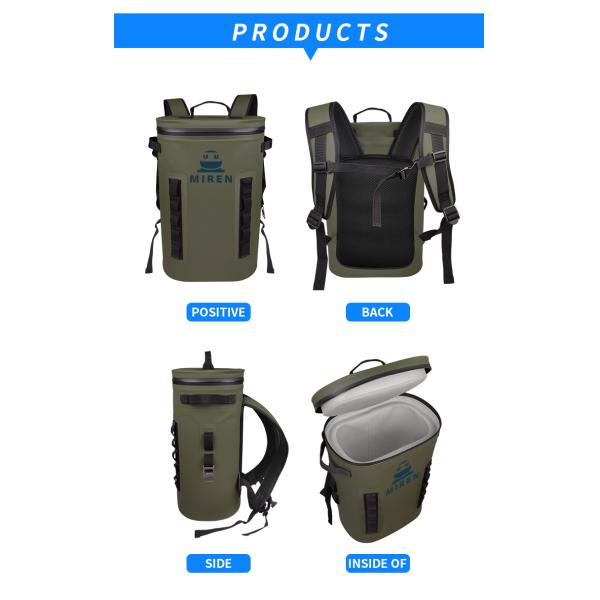 20 Liters Soft Cooler Backpack , Leakproof Thermal Backpack For Food OEM