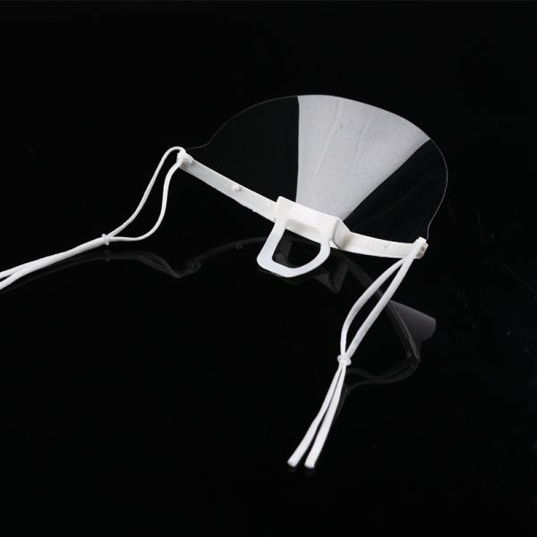 Food Processing 14*5.5CM Transparent Plastic Mouth Mask