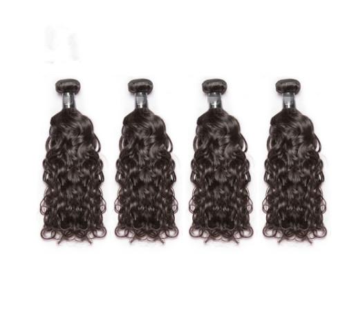 Quality 3.5OZ Water Wave Virgin Hair / 100% Indian Remy Human Hair Extensions for sale