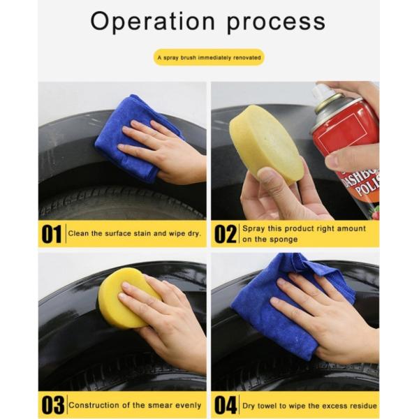Lightweight Car Polish Spray Deep Cleaning Protective Wax Spray For Dashboard Surfaces