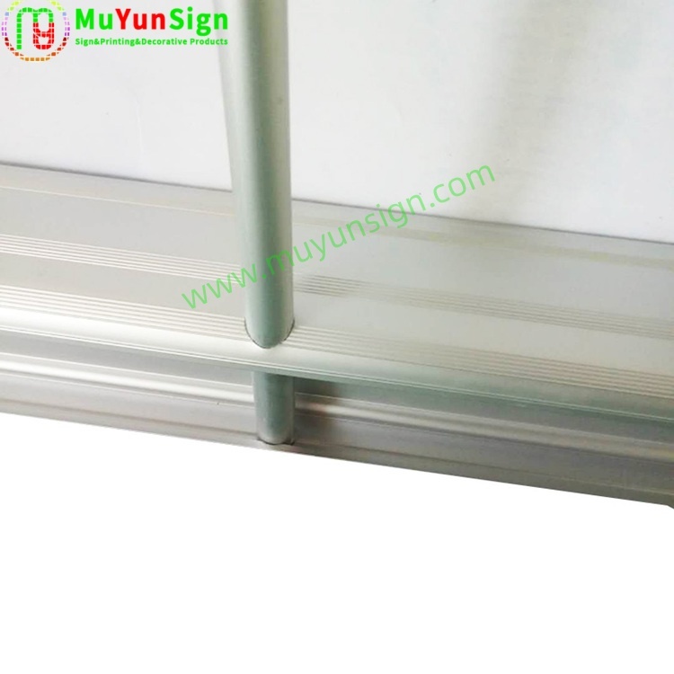 Easy Setup Retractable Roll Up Banner Stand 80x200cm - Professional Exhibition Advertising Display with Travel Bag