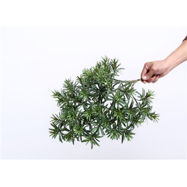 D077 Artificial Evergreen Branches , Artificial Flower Branches Podocarpus Macrophyllus