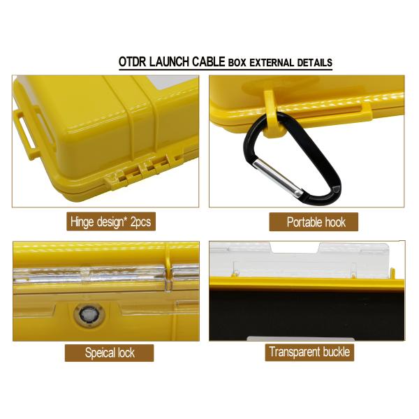 Fiber Optic OTDR Launch Cable Box 1KM SC FC LC ST G.652D Corning Single Mode