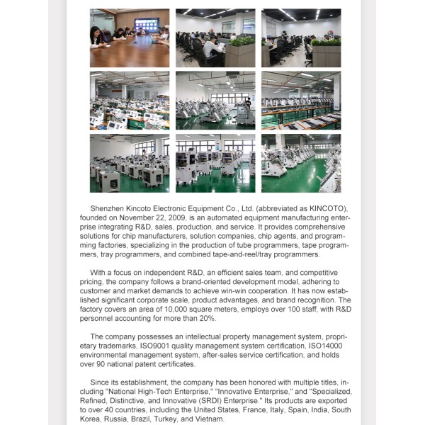 KR82-2500H Auto Tray IC Programming Machine | 8 Stations + Stack Tray Feeder | ±0.03mm Linear Motor for QFN/SOP/QFP | 2500 UPH