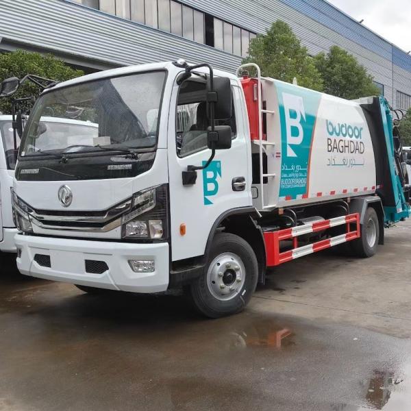 China Garbage Collection Truck 6-8 CBM DONGFENG Compact Garbage Trucks