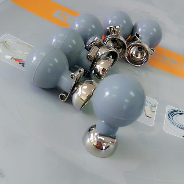 Gray CE Ecg Ekg Electrodes ISO 13485 Suction Cup Electrodes