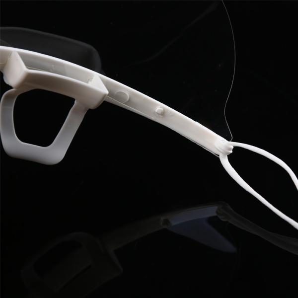 Food Processing 14*5.5CM Transparent Plastic Mouth Mask