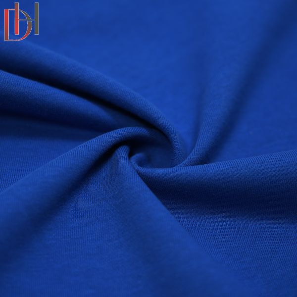 Organic Knitted French Terry Fleece Fabric 380gsm 185cm Circle Pattern Woolen Fabric