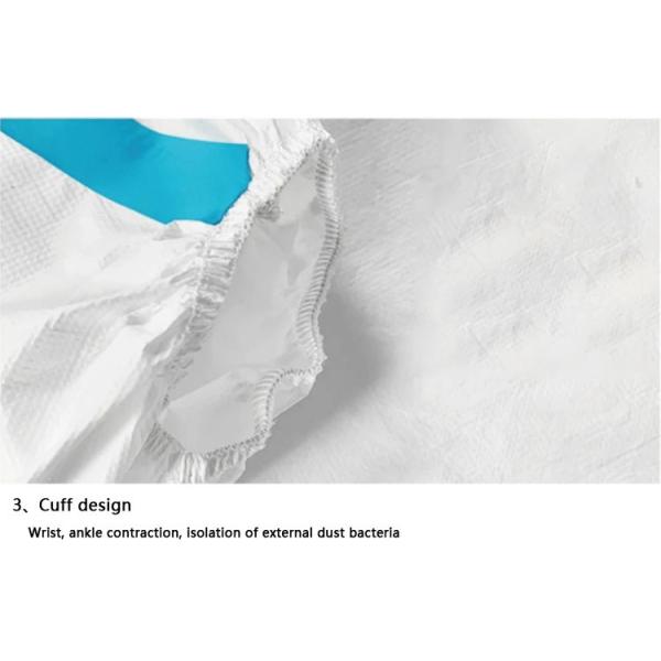 Surgical Disposable Protective Gown Non Woven Fabric PE Breathable Film soft