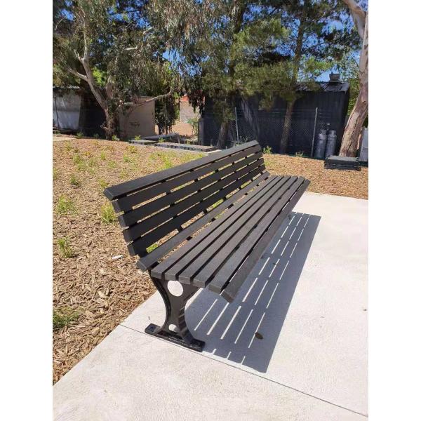 Waterproof Plastic Wooden Bench , Anti Rust Durable Wooden Garden Bench Seat