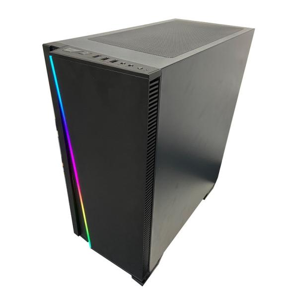 ATX ITX Computer Cabinet RGB Time Tunnel Full Tower Glass PC Case 36cm Radiator