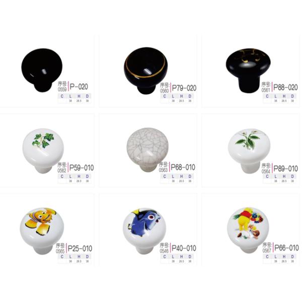 Kitchen Cupboard Door Knobs Ceramic Handles Antique Bronze Oval Porcelain Dresser Pulls