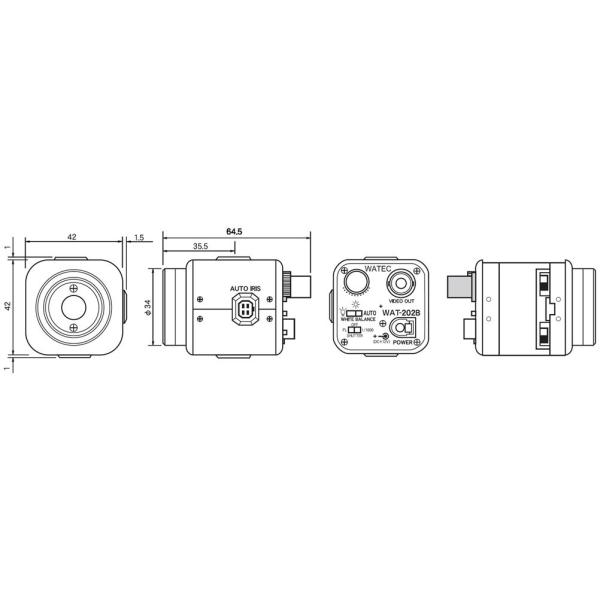 Watec WAT-202D Industrial Color CCD Video Camera