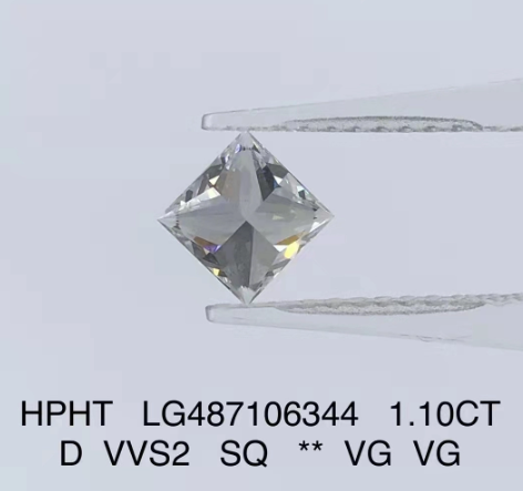1.1 Ct Princess Cut Lab Grown Diamond Jewelry D VVS2 HPHT Lab Grown Diamond