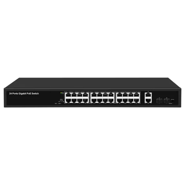 Poe Switch Supports Automatic Port Rollover Auto Mdi/Mdi 10/100/1000m Self-Adaptive Support IEEE 802.3X Full-Duplex Flow Control