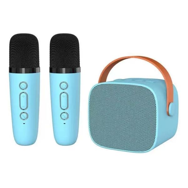 Mini Portable Bluetooth Speaker With Mic Audio Home Family Singing Karaoke Wireless Speaker