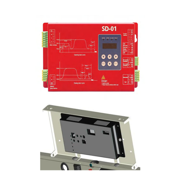 Center Opening SUS304 Elevator Car Cabin Door Mechanism Elevator Cabin Door Set