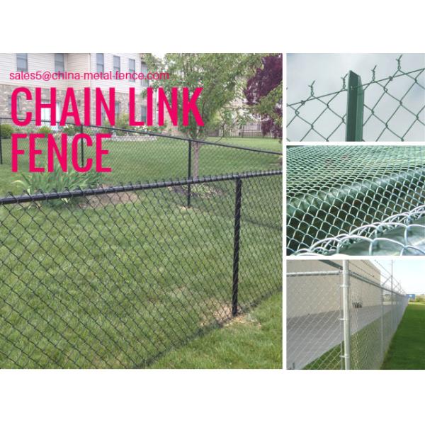Black PVC Coated Chain-Link Fence/Cyclone 2.1m*15m*50mm*3.3mm*52.8kg