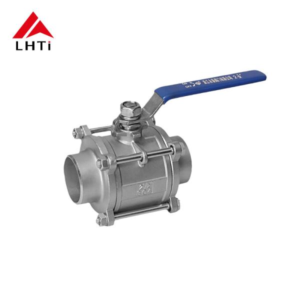 ANSI Titanium Two Piece Ball Valve Gr1 Gr2 Gr5 Ball Valve for Oil and Gas Industry
