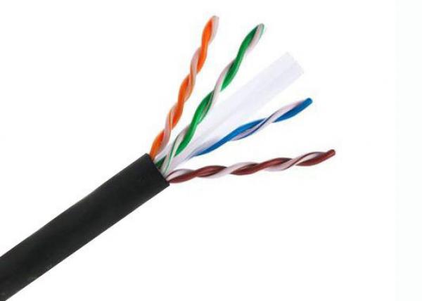 Quality 23 AWG Solid Bare Copper Lan Cable / Cat6 Outdoor Networking Cable UV Resistant for sale