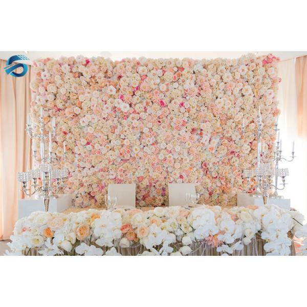 Indoor Mixed Artificial Flower Wall Decor Realistic Visual Effects