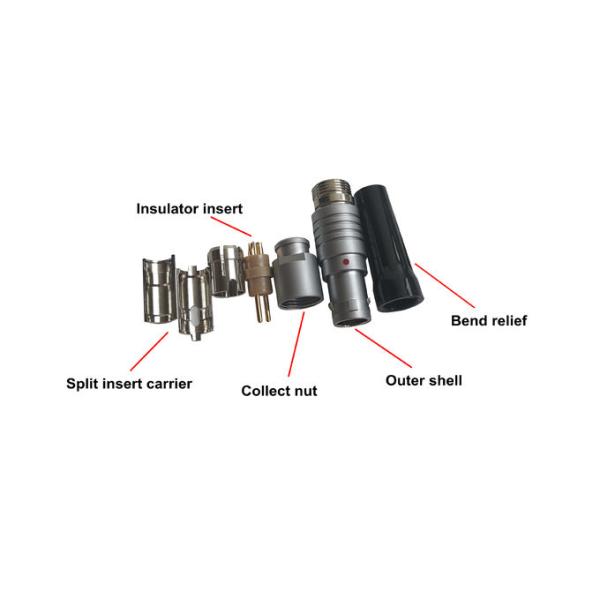 IP68 Push Pull Self Locking Connector 2 Pin 0K Series Brass Shell