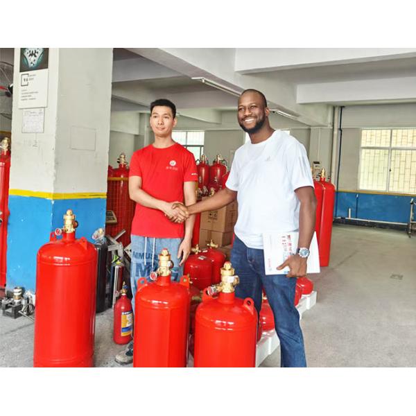 20MPa IG100 Clean Agent Fire Suppression System For Hotel Fire Control Room