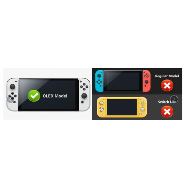 Protective HOXC Nintendo Switch OLED Silicone Protective Case, Ergonomic Grip Grip Silicone Cover For Nintendo Switch Pro Console