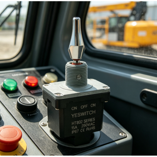 Joystick Switch for Aerial Work Platform Control Panel Heavy-duty Current Switch for Construction Machinery IP68 Waterproof Shockproof Oil-proof