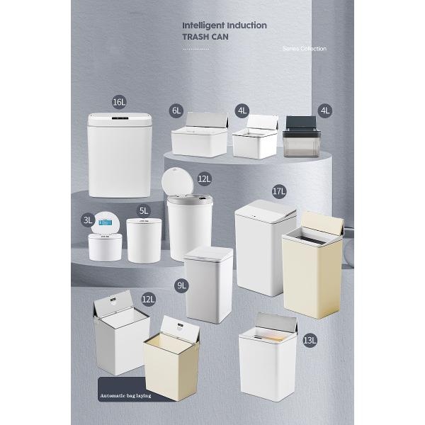 Automatic Package Self Seal Smart Trash Can Infrar Automatic Suction Trash Can