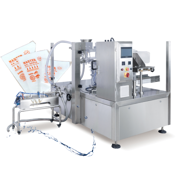 Liquid Packaging Machine: Triangular Bags, Secondary Dosing Liquid Paste