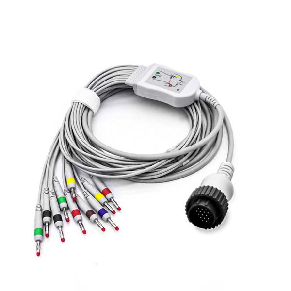 Customization ECG Lead Wire 6p 3 Lead Snap Cables Aha Trunk Cable Medical equipment connection cable