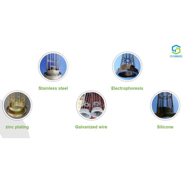 Round PTFE Dust Filter Bag Dust Collector Filter Cage