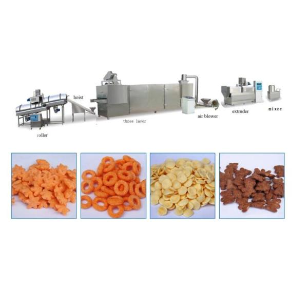 Professional Corn Flakes Production Machine Extruded Maize Flake Machinery