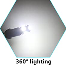 194 Automotive LED Light Bulbs 6500K Wedge T10 SMD 5050 Chips
