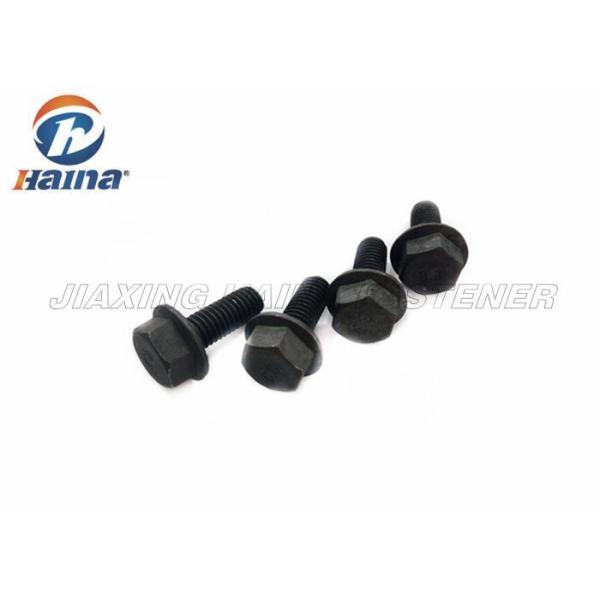 full threaded rod Black carbon Steel 4.8 Hex head Flange Bolts