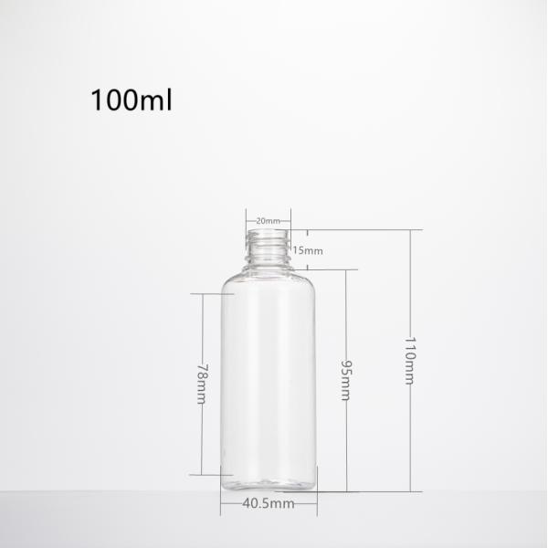 Flip Cap Empty Plastic Bottle Container With Clamshell Travel Small